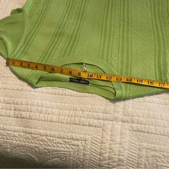 GEORGE CLASSIC, GREEN KNITTED SWEATER, SIZE XL - Picture 4 of 9